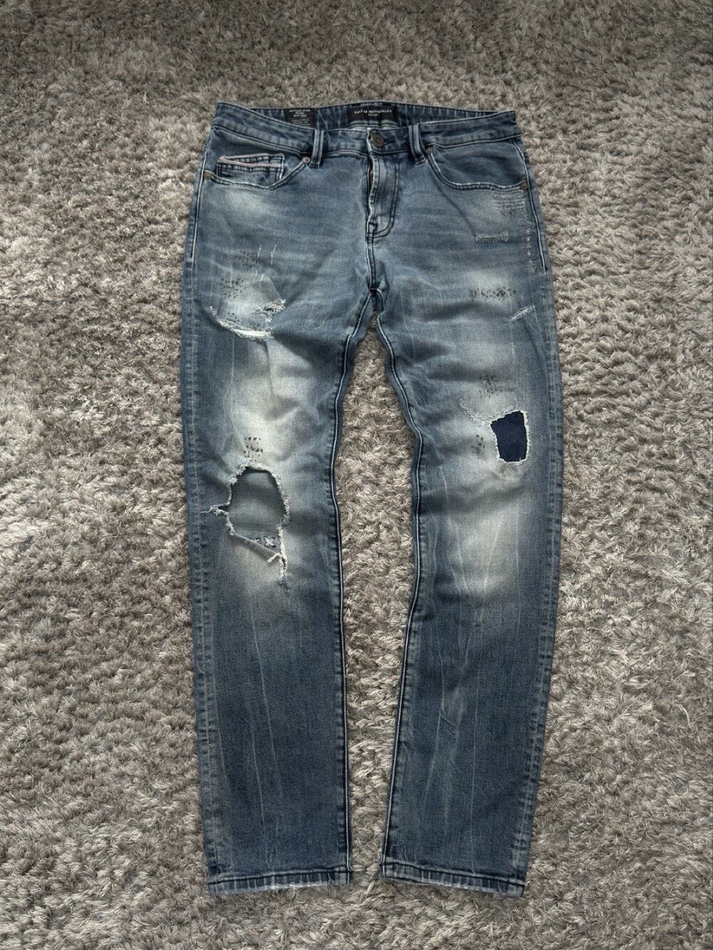 Cult Of Individuality Rocker Slim Ripped Distressed Jeans Men’s Size 32x33